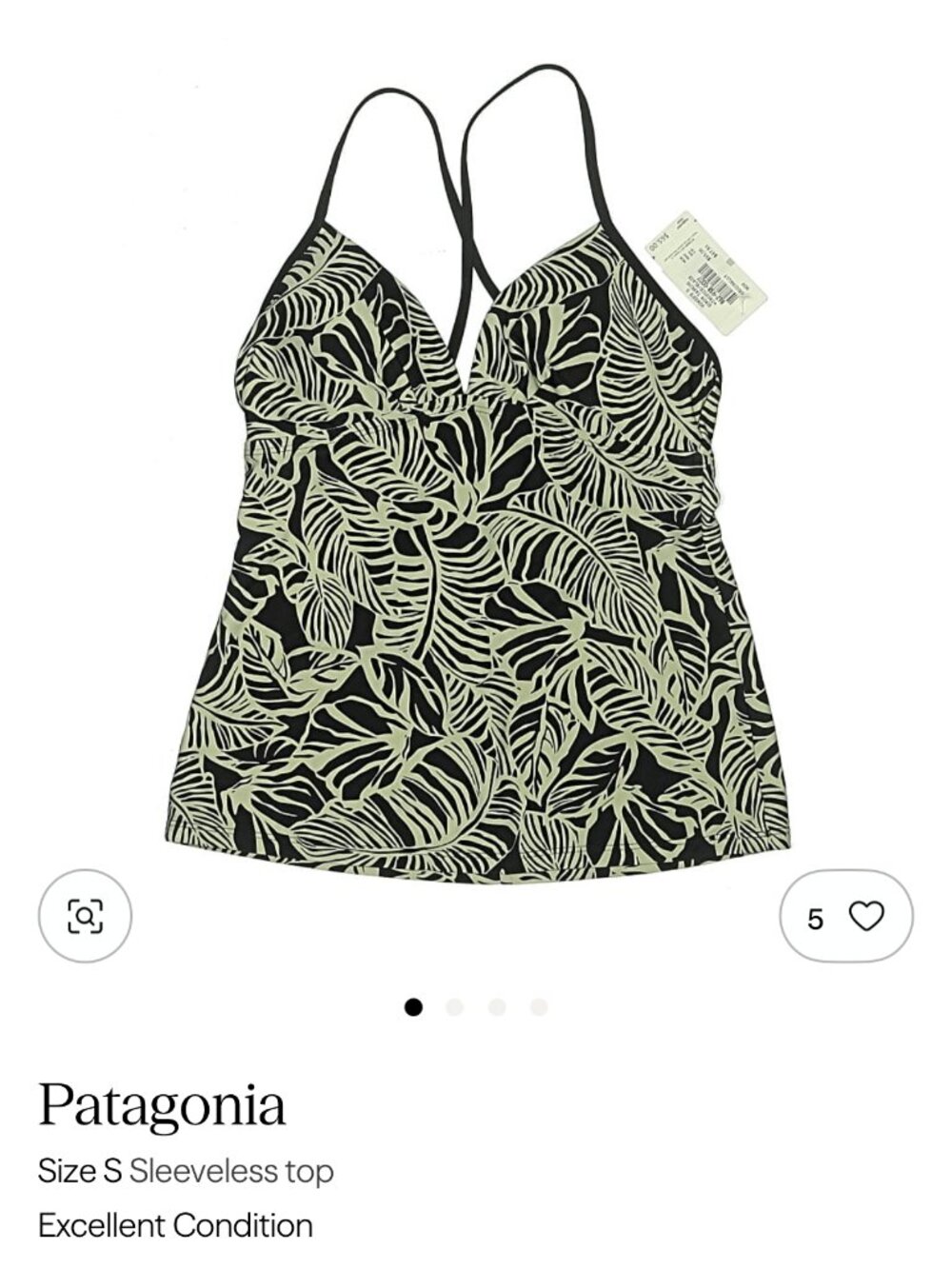 Patagonia Women's Eiron Tankini, Small, Black
